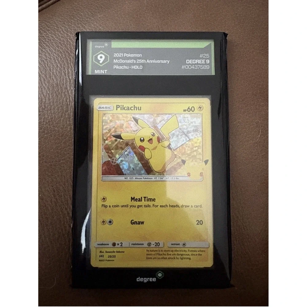 2021 Pokemon McDonald's Collection #25 Pikachu Holo Degree 9